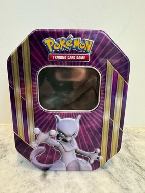 2016 Pokemon Trading Card Game Triple Power Mewtwo EX Collector's Tin